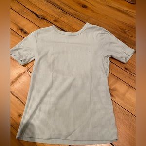 Ribbed short sleeve shirt